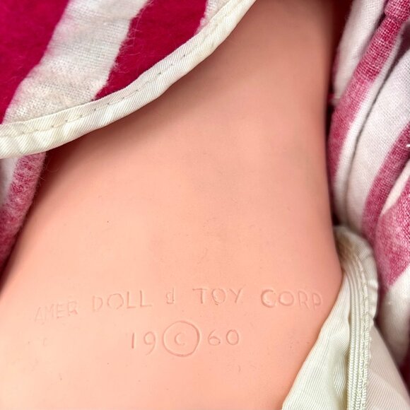 VINTAGE ZACK THE SACK WHIMSIE 1960 AMER DOLL W/ PJ'S CAP & HOT WATER BOTTLE! COL - Picture 4 of 9